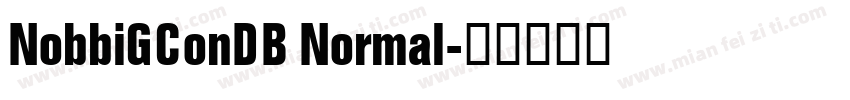 NobbiGConDB Normal字体转换